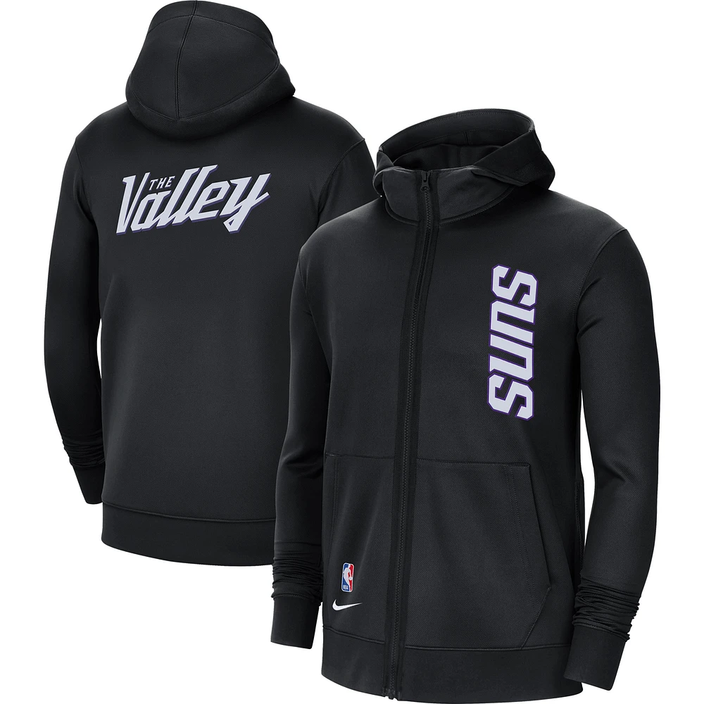 Men's Nike Black Phoenix Suns 2020/21 City Edition Showtime Performance Full-Zip Hoodie