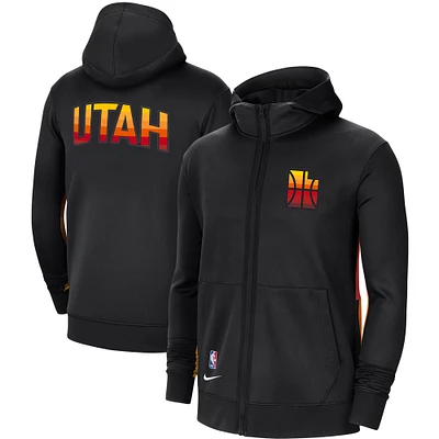 Men's Nike Black Utah Jazz 2020/21 City Edition Showtime Performance Full-Zip Hoodie