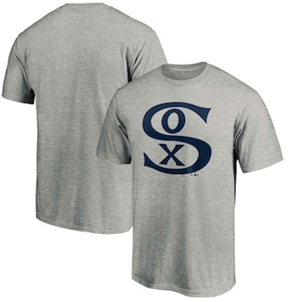 Men's Fanatics Heathered Gray Chicago White Sox Cooperstown Collection Forbes Team T-Shirt