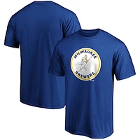 Men's Fanatics Royal Milwaukee Brewers Cooperstown Collection Forbes Team T-Shirt