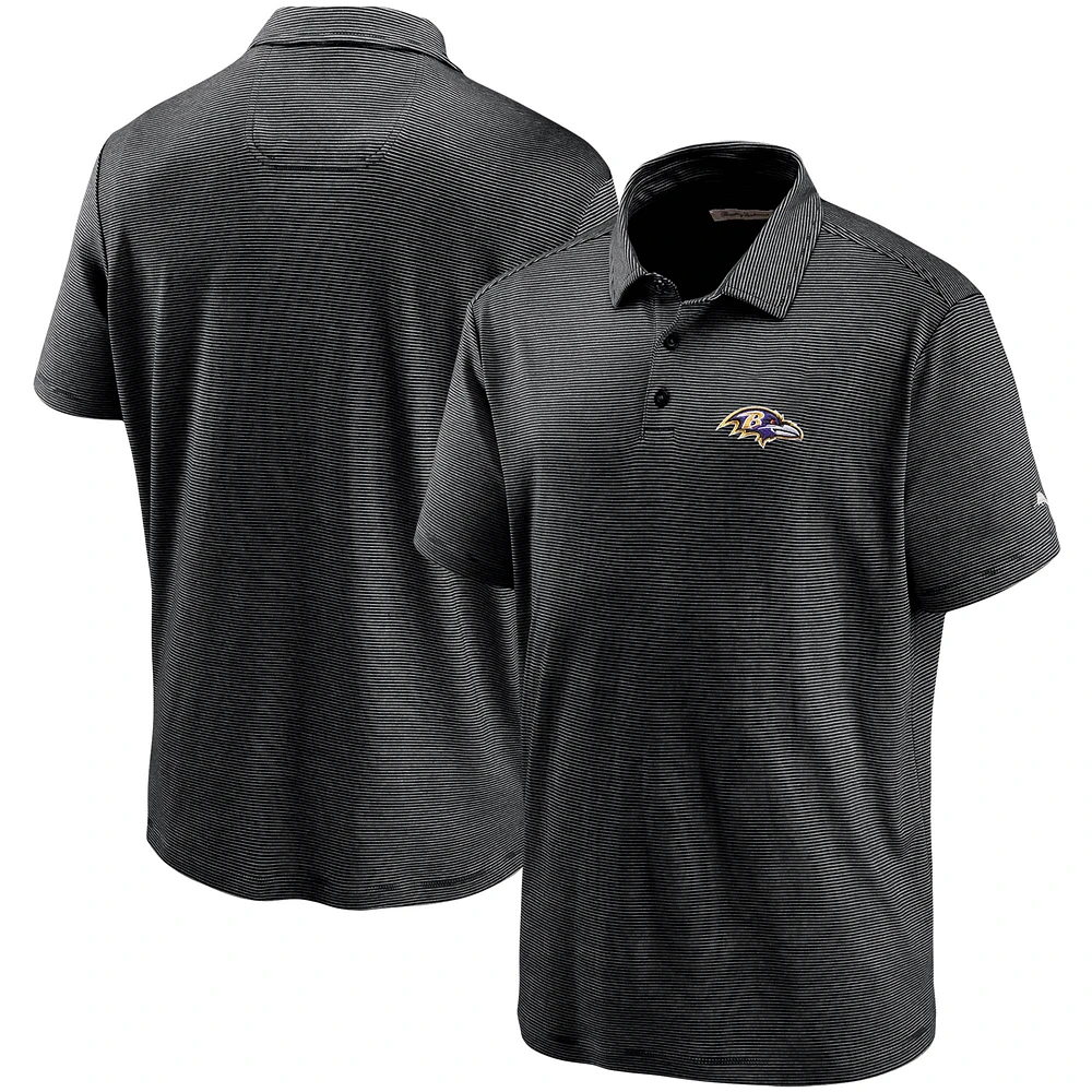 Men's Tommy Bahama Black Baltimore Ravens Sport Pacific Shore Polo