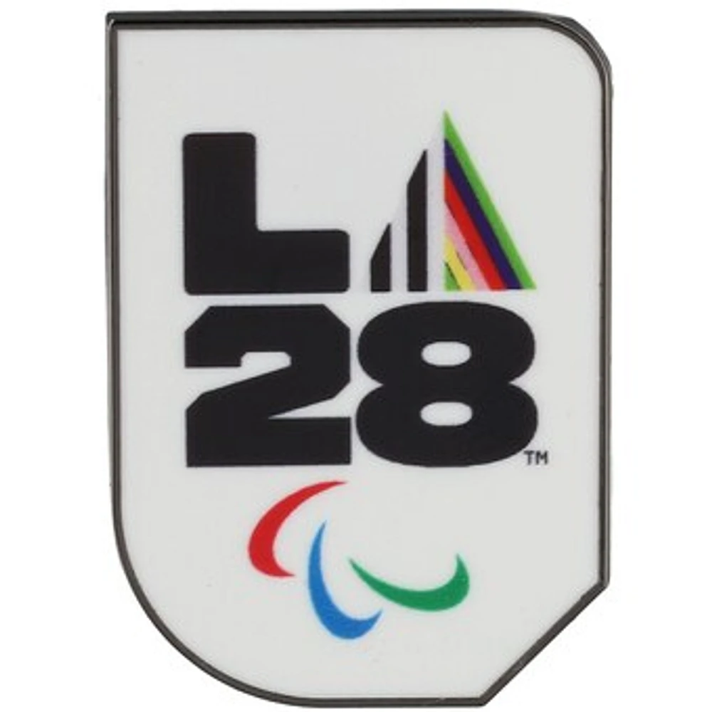 White LA28 Summer Olympics prism Pin