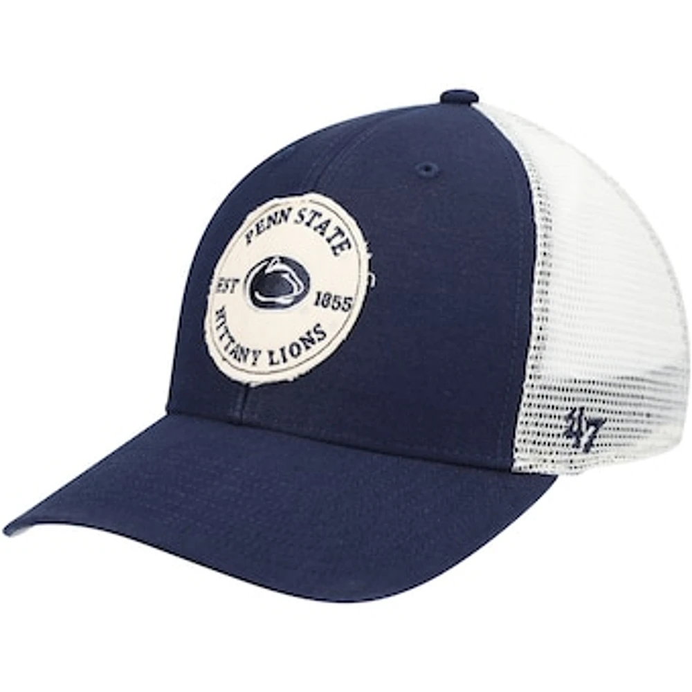 Men's '47 Navy Penn State Nittany Lions Howell MVP Trucker Snapback Hat