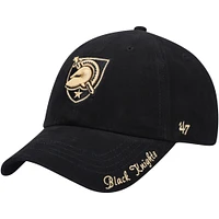 Women's '47 Black Army Black Knights Miata Clean Up Logo Adjustable Hat