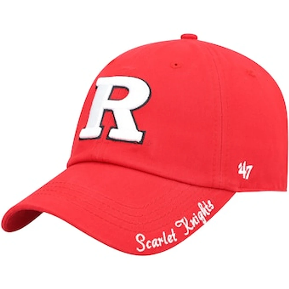 Women's '47 Scarlet Rutgers Scarlet Knights Miata Clean Up Logo Adjustable Hat