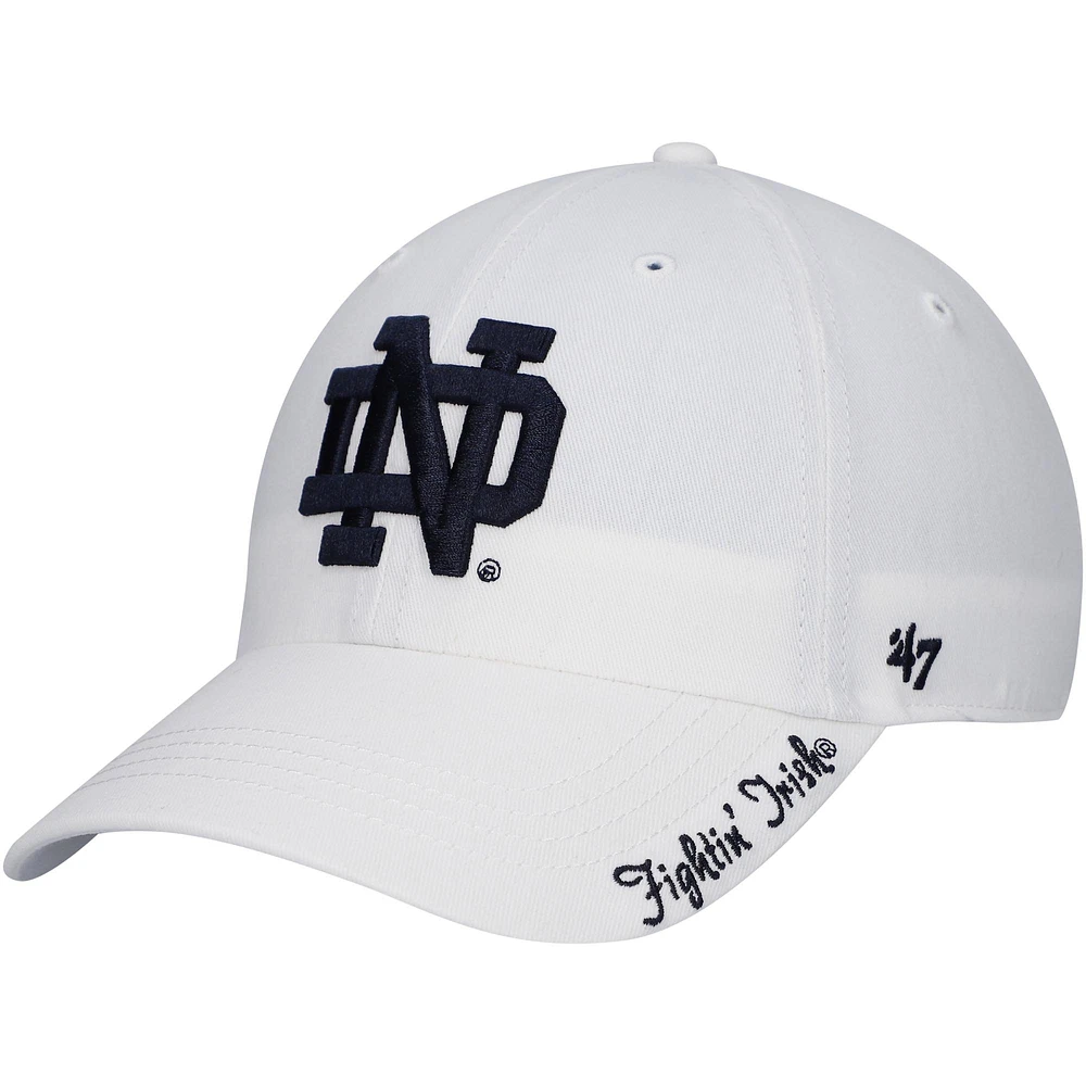 Women's '47 White Notre Dame Fighting Irish Miata Clean Up Logo Adjustable Hat