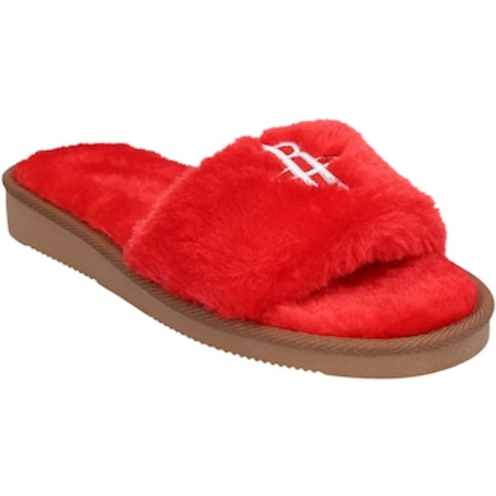 Women's FOCO Houston Rockets Faux Fur Slide Slippers