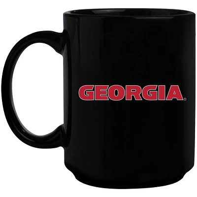 Black Georgia Bulldogs 15oz. Primary Logo Mug