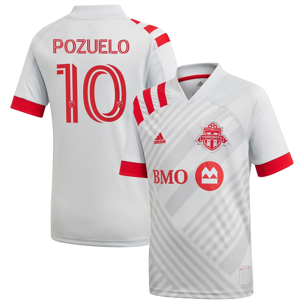 Youth adidas Alejandro Pozuelo Gray Toronto FC 2020 TFC Unity - Replica Player Jersey