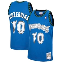 Men's Mitchell & Ness Wally Szczerbiak Blue Minnesota Timberwolves 2001/02 Hardwood Classics Swingman Jersey