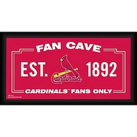 St. Louis Cardinals Framed 10" x 20" Fan Cave Collage