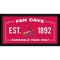 St. Louis Cardinals Framed 10" x 20" Fan Cave Collage