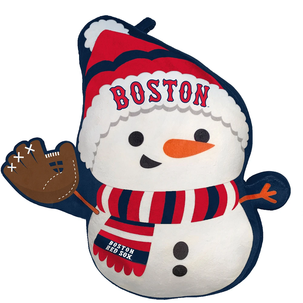 Boston Red Sox Holiday Snowman Plushlete Pillow