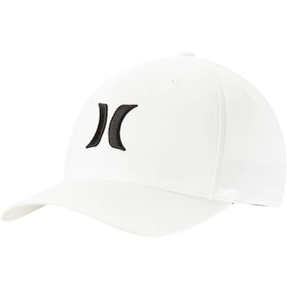 Men's Hurley White One & Only Primary Logo Performance - Flex Hat