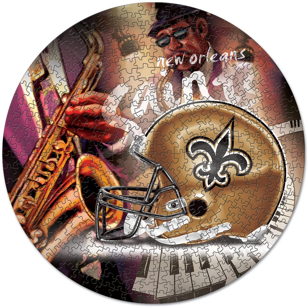 WinCraft New Orleans Saints Round 500-Piece Puzzle