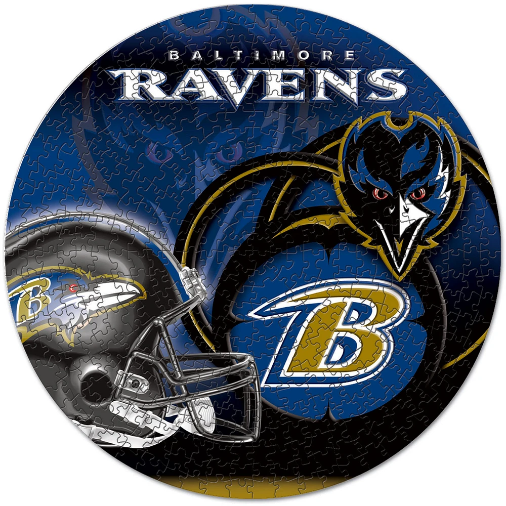 WinCraft Baltimore Ravens Round 500-Piece Puzzle