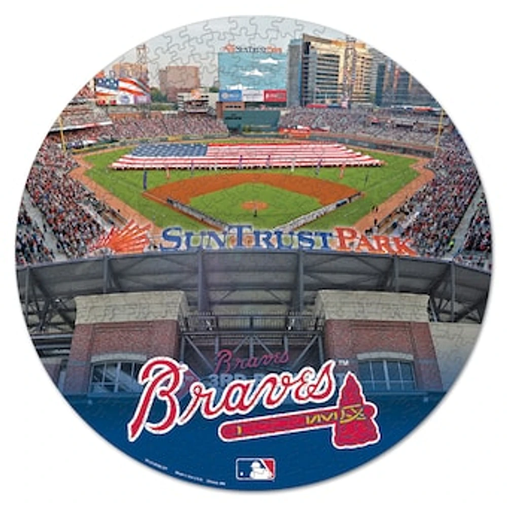 WinCraft Atlanta Braves Round 500-Piece Puzzle