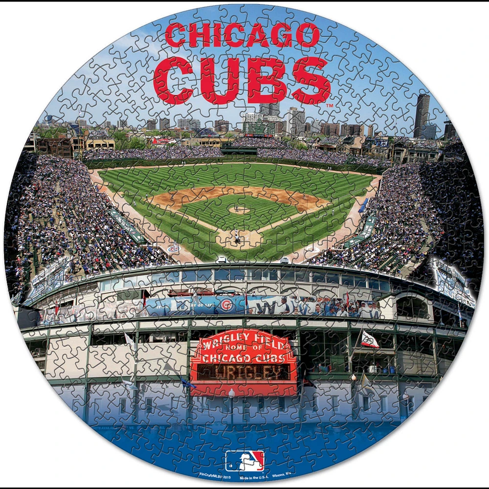 WinCraft Chicago Cubs Round 500-Piece Puzzle