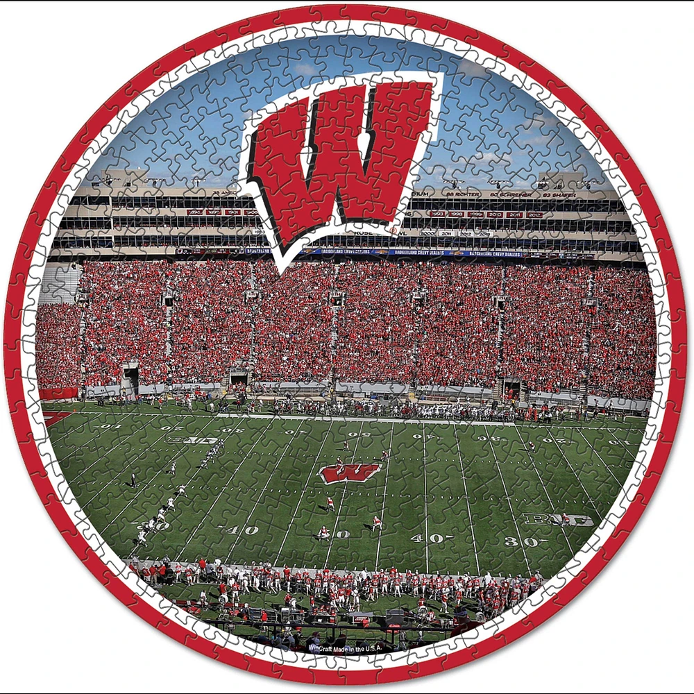 WinCraft Wisconsin Badgers Round 500-Piece Puzzle