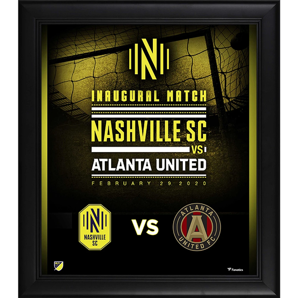 Nashville SC Framed 15" x 17" Inaugural Game Collage