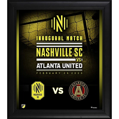 Nashville SC Framed 15" x 17" Inaugural Game Collage
