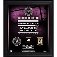 Inter Miami CF Framed 15" x 17" Inaugural Game vs LAFC Collage with a Piece of Match-Used Soccer Ball - Limited Edition of 250