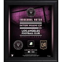 Inter Miami CF Framed 15" x 17" Inaugural Game vs LAFC Collage with a Piece of Match-Used Soccer Ball - Limited Edition of 250