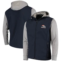 Men's Dunbrooke Navy/Gray Denver Broncos Alpha Full-Zip Jacket