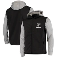 Men's Dunbrooke Black/Gray Las Vegas Raiders Alpha Full-Zip Jacket