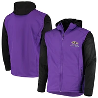 Men's Dunbrooke Purple/Black Baltimore Ravens Alpha Full-Zip Jacket