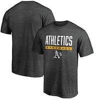Men's Charcoal Athletics Win Stripe Logo T-Shirt II