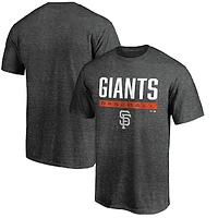 Men's Charcoal San Francisco Giants Win Stripe Logo T-Shirt II