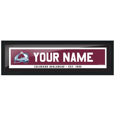 Colorado Avalanche 6" x 22" Team Personalized Picture Frame