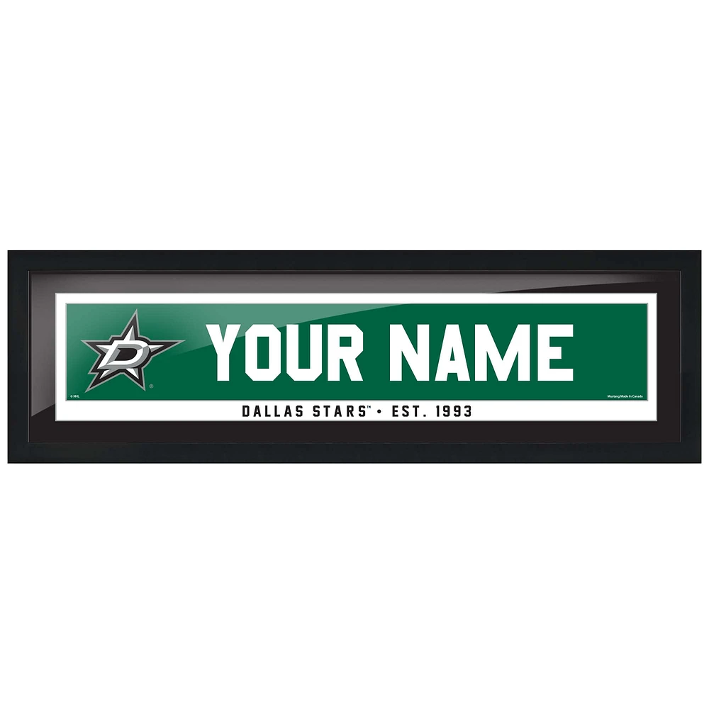 Dallas Stars 6" x 22" Team Personalized Picture Frame