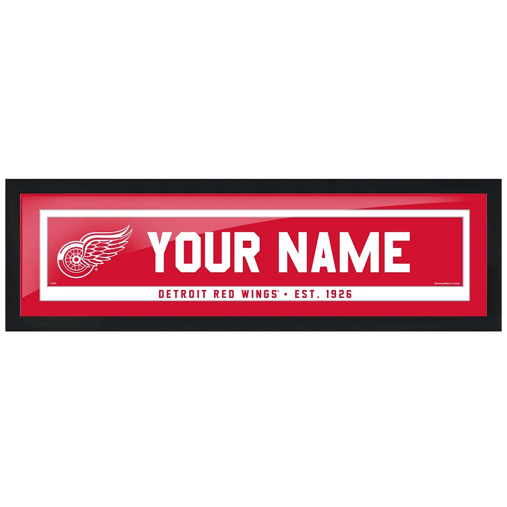 Detroit Red Wings 6" x 22" Team Personalized Picture Frame