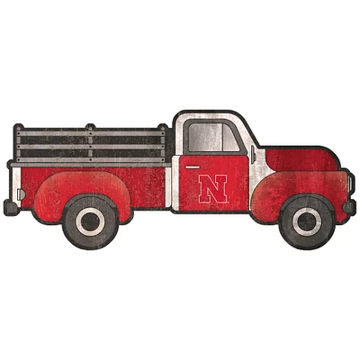 Nebraska Huskers 15" Truck Cutout Sign