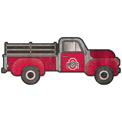 Ohio State Buckeyes 15" Truck Cutout Sign