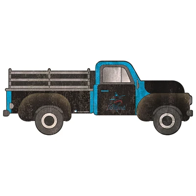 Miami Marlins 15" Truck Cutout Sign
