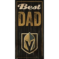 Vegas Golden Knights 6" x 12" Best Dad Sign