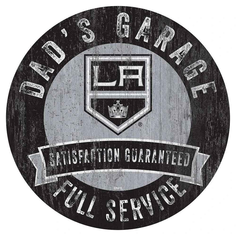 Los Angeles Kings 12" Dad's Garage Wood Sign