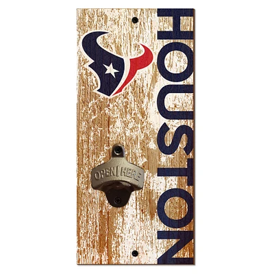 Houston Texans Distressed Bottle Opener