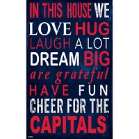 Washington Capitals 11" x 19" In This House Sign