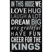 Los Angeles Kings 11" x 19" In This House Sign