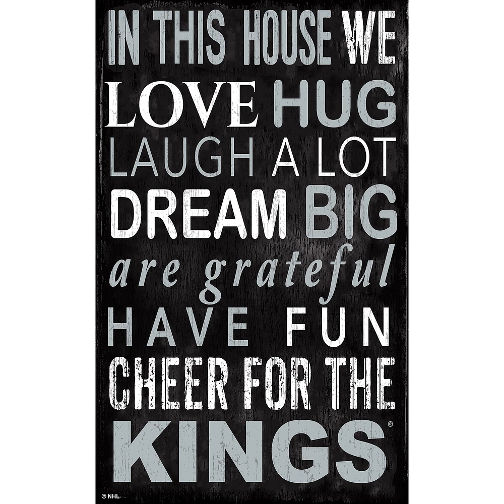 Los Angeles Kings 11" x 19" In This House Sign