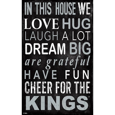 Los Angeles Kings 11" x 19" In This House Sign