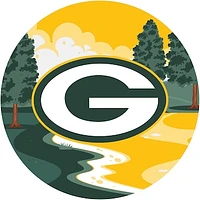 Green Bay Packers 12" Landscape Circle Sign