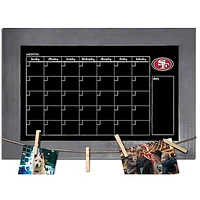 San Francisco 49ers 11" x 19" Monthly Chalkboard with Frame & Clothespins Sign