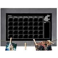 Washington State Cougars 11" x 19" Monthly Chalkboard with Frame & Clothespins Sign