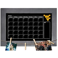 West Virginia Mountaineers 11" x 19" Monthly Chalkboard with Frame & Clothespins Sign