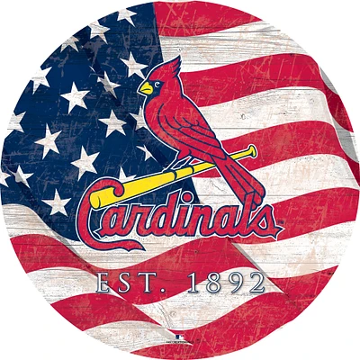 St. Louis Cardinals 12" Team Color Flag Sign
